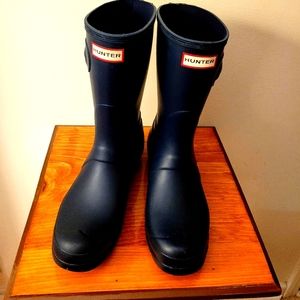 WOMEN'S Hunter Adjustabke Rain Boots Navy size 9